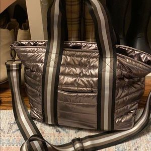 Think royln bag metallic with strap